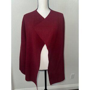 Eileen Fisher Woman Red Open Front Cardigan Sweater - Size 1X